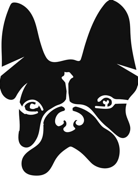 Printable French Bulldog Stencil